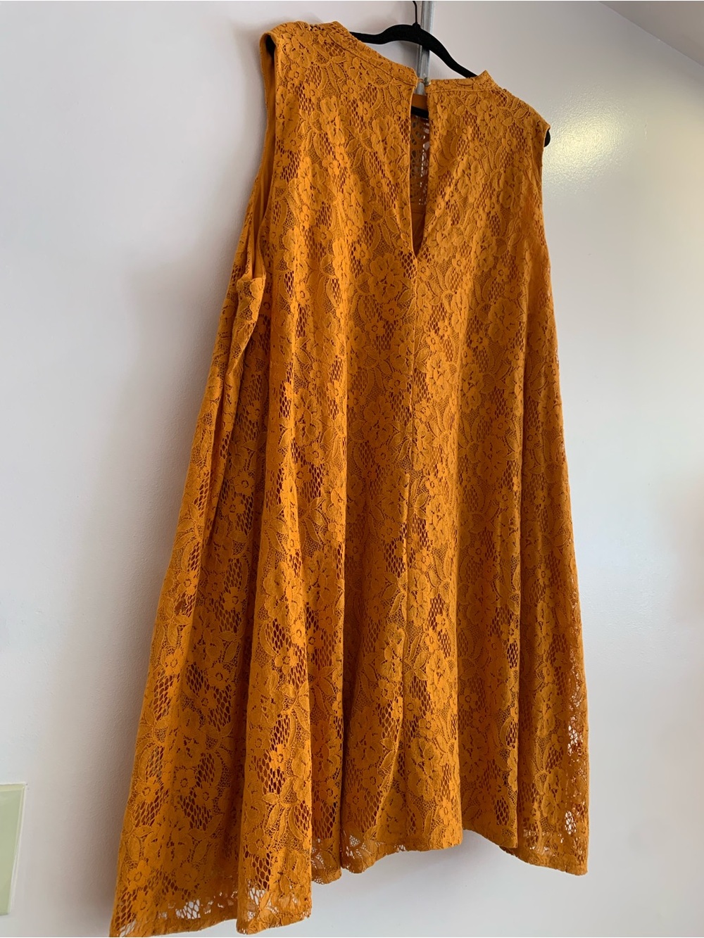 torrid Mustard Crochet Lace A-Line Dress - Picture 2 of 6
